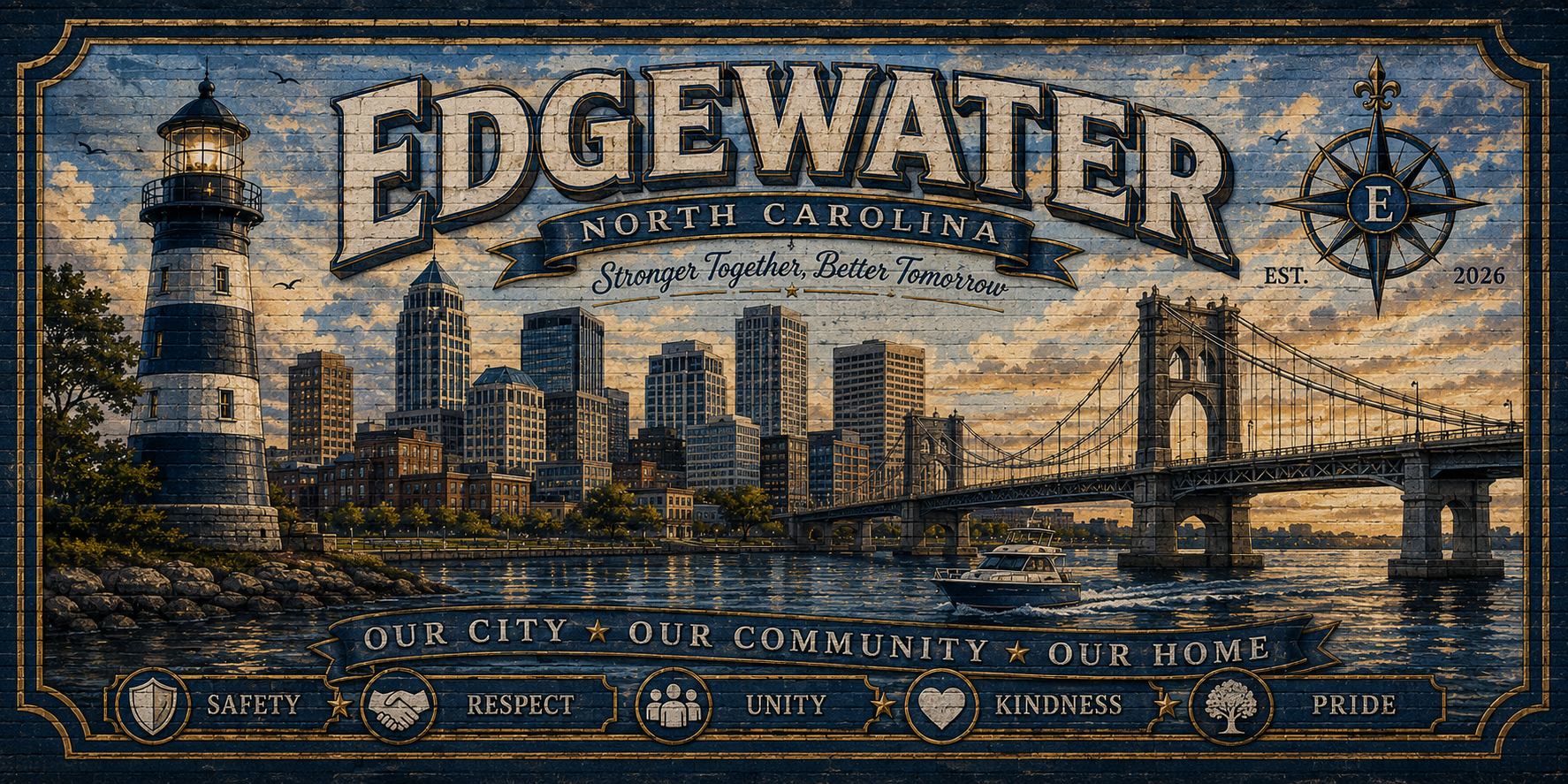 Edgewater city mural